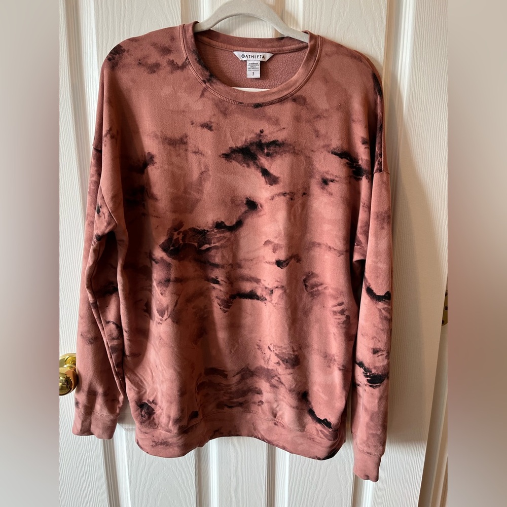 Athleta Palermo Pink Balance Pullover Sweatshirt sz S